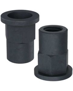 Клеп. гайка М8L пів-6-гранна бурт (l=20) оц. чорн.