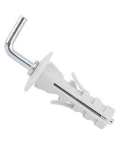 Дюбель пласт. М8х40 з L-гак і шліцем оц.