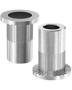 Клеп. гайка М4L рифл. бурт (l=15) Аl