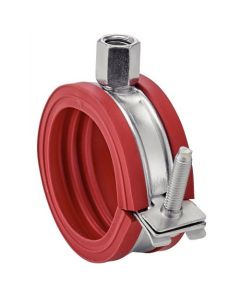 Хомут трубний з гум. 1 гв черв. d=40-43 М8/10 W1