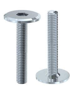 Гвинт мебельний з плоскою гол. внут.шест. повною різьбою М6х60 оц.