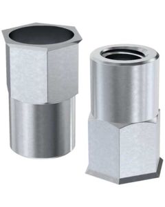 Клеп. гайка М10C пів-6-гранна потай (l=20)