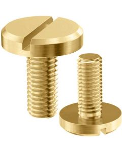 Гвинт DIN921 М4х12 латунь/нікель